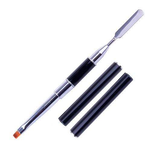 Pincel duo gel espátula Molly Lac preto