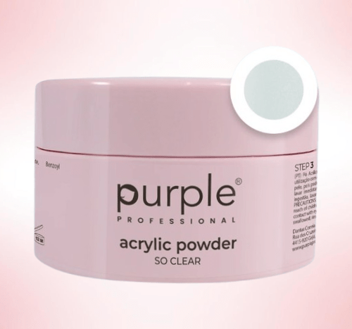Acrylic Powder Purple - So Clear 80gr