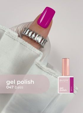 Verniz de Gel Purple Professional 10ml - Bass 047