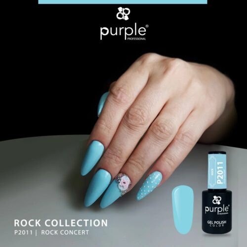 Gel Polish P2011 Rock Concert - Purple Professional 10ml