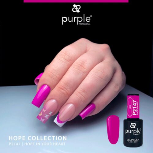 Gel Polish P2147 Hope In Your Heart - Purple Professional 10ml