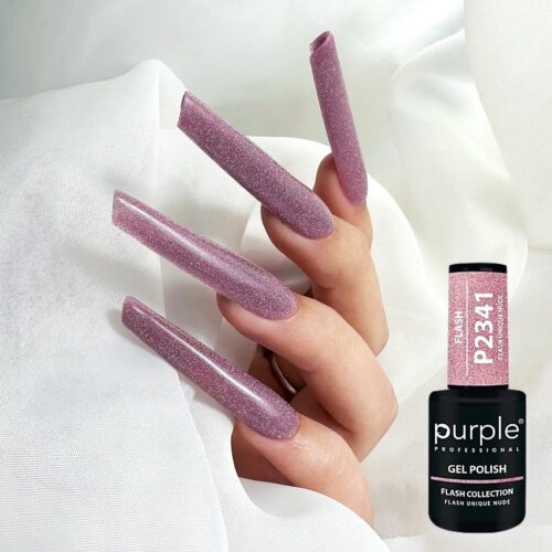 Gel Polish P2341 Flash Unique Nude - Purple Professional 10ml
