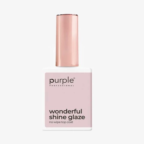 Wonderful Shine Glaze Top Coat 15ml - Purple Professional