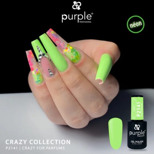 Gel Polish P2141 Crazy For Parfums - Purple Professional 10ml