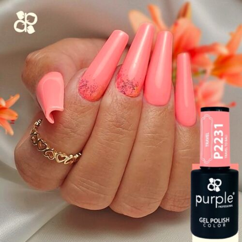 Gel Polish P2231 Travel To Bali - Purple Professional 10ml