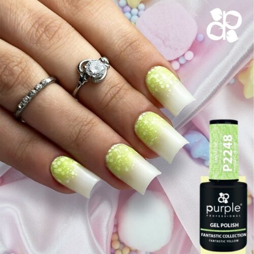 Gel Polish P2248 Fantastic Yellow - Purple Professional 10ml